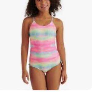 🔥10 for $100🔥 NWT Justice Pastel One Piece Swimsuit size 10 upf 50+